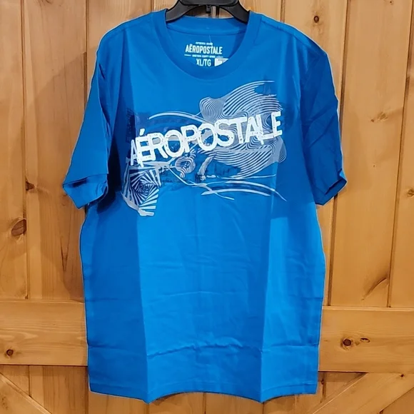 NEW vintage Aeropostale Mens XLARGE XL BLUE - Picture 3 of 6